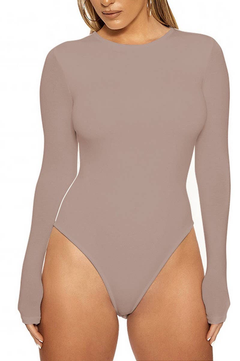 LEISURE RENDER LONG SLEEVED TIGHT JUMPSUIT_CWSJS0464