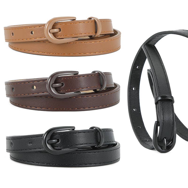 Versatile commuting pin buckle simple belt