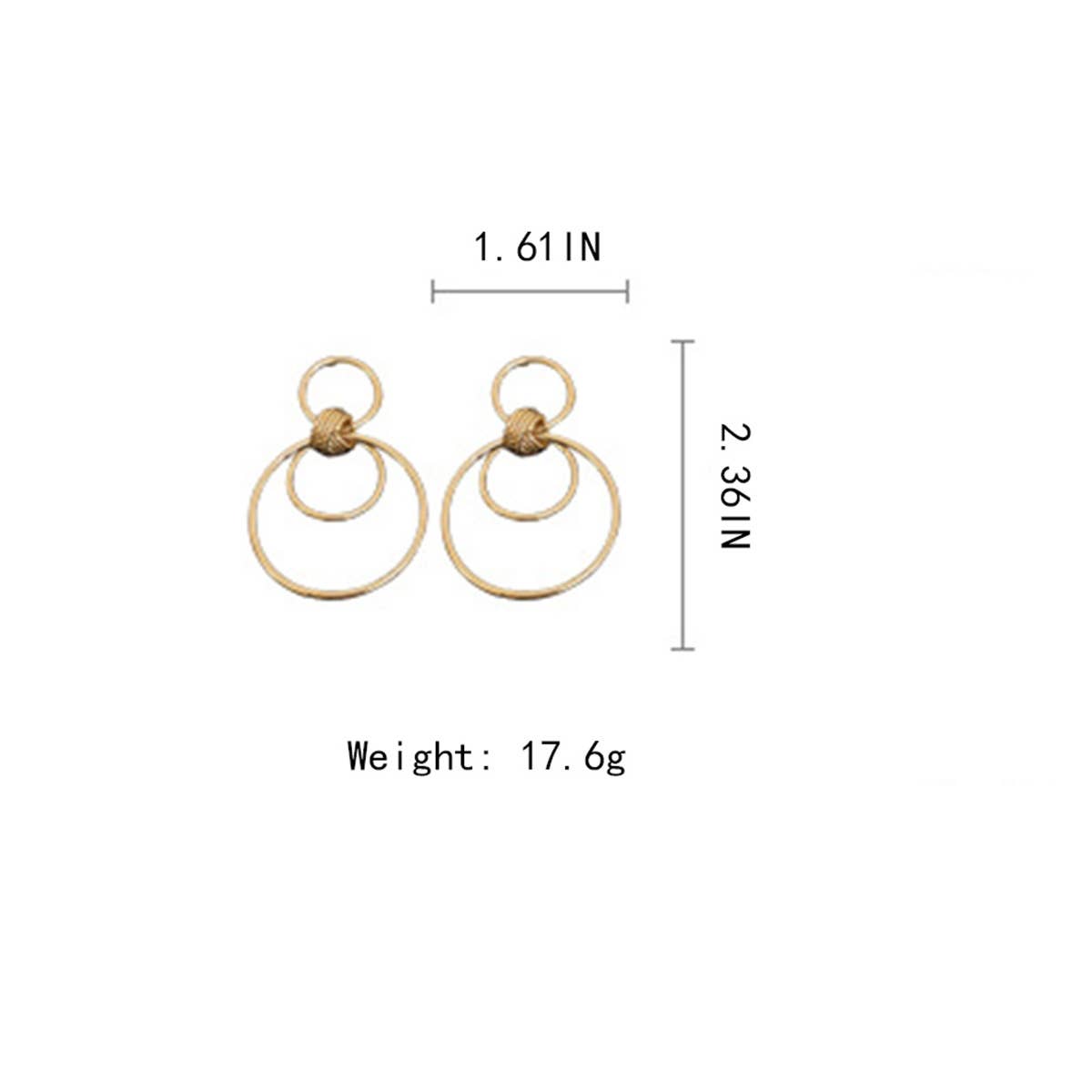 MINIMALIST GLOSSY CIRCULAR COMMUTING EARRINGS