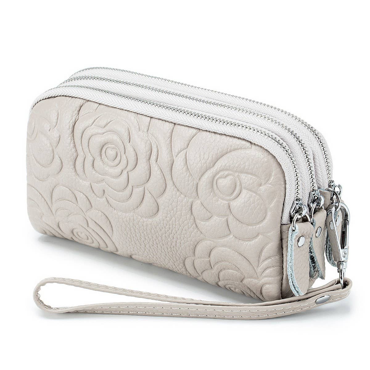 CLUTCH BAG TOP GRAIN COWHIDE EMBOSSED WALLET_CWAB3786