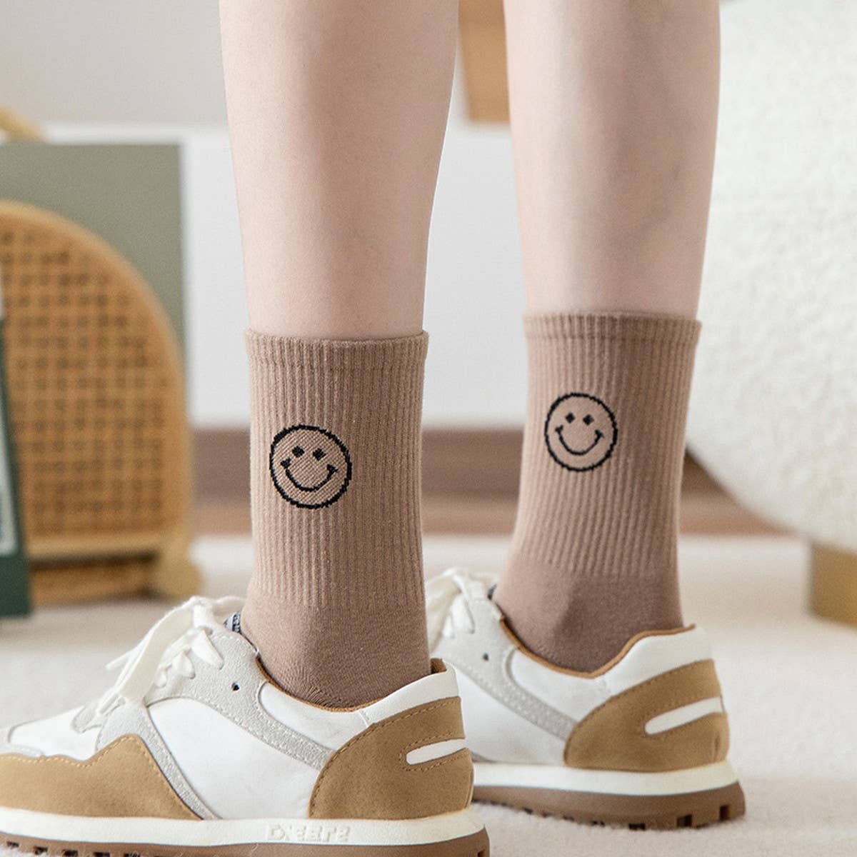 CARTOON MID-CALF COTTON BREATHABLE WOMEN??¢S SOCKS_CWMS0594