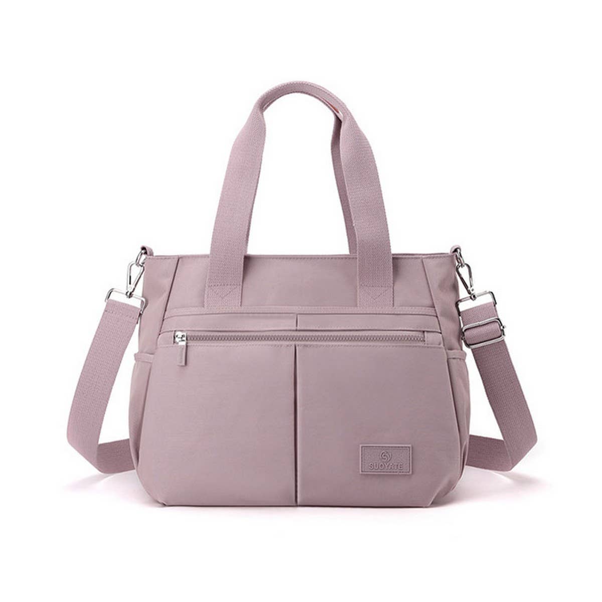 FASHION SOLID COLOR HANDBAG SHOULDER MESSENGER BAG_CWAB3445