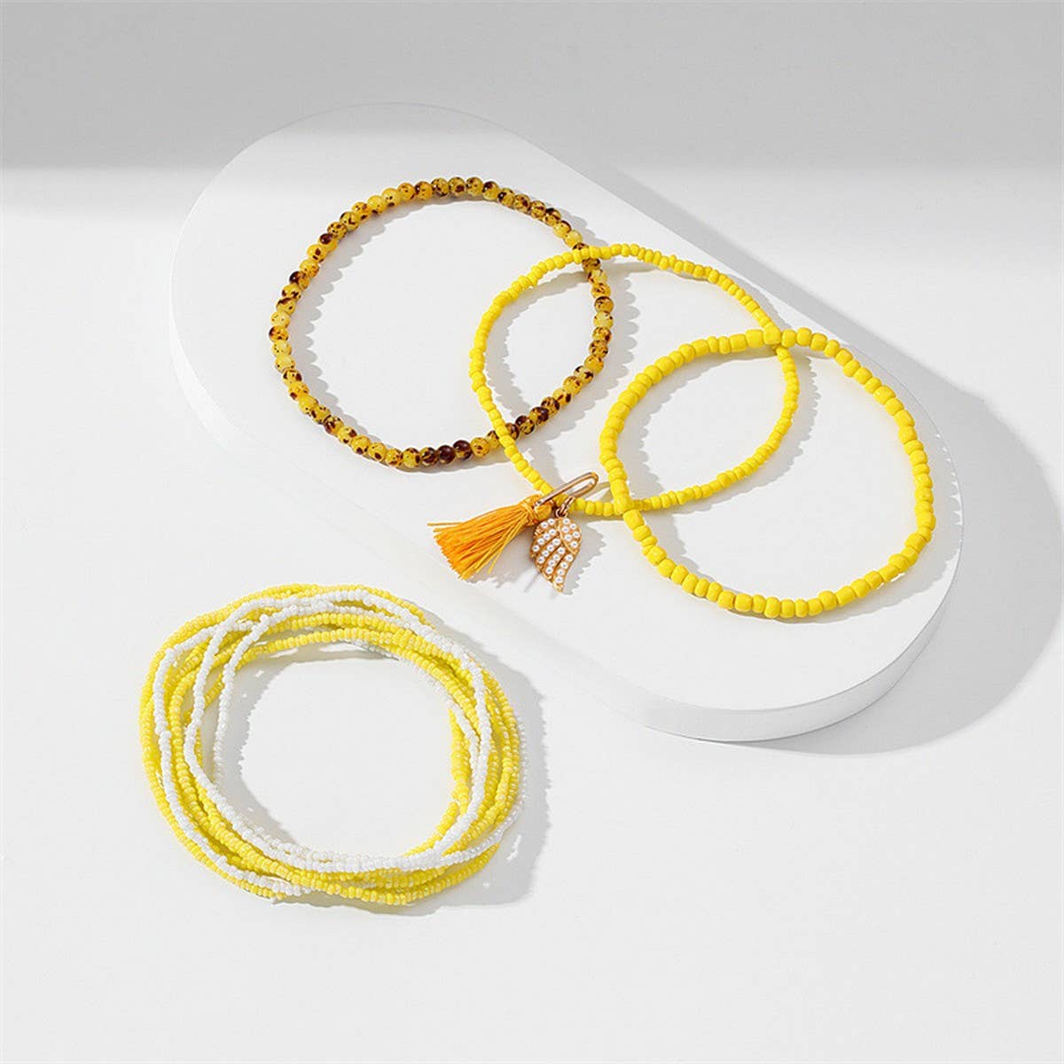 Handmade Tassel Anklet ? Wing Charm Design