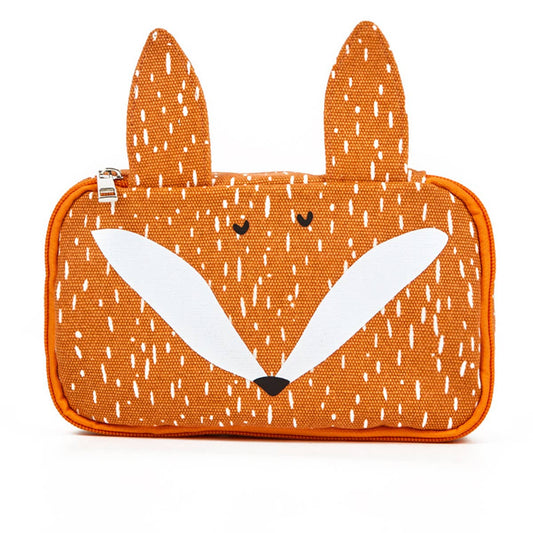 ANIMAL PATTERN PRINTED CUTE CANVAS MAKEUP BAG_CWAB1440