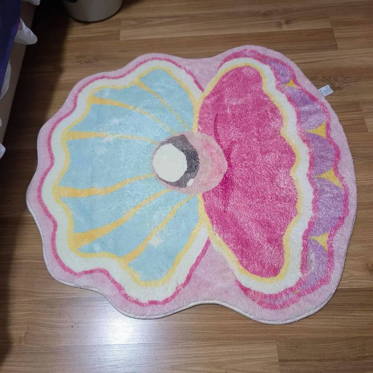 Cute Creamy Dopamine Rug, Bedroom Floor Mat