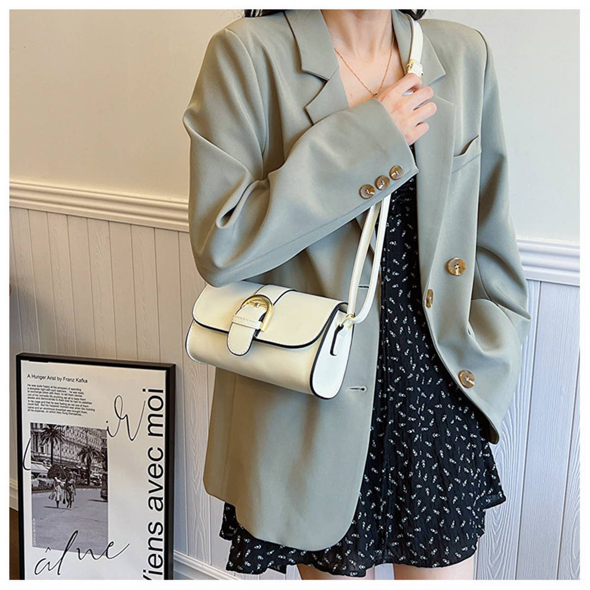 2024 NEW BUCKLE SHOULDER MESSENGER BAG_CWAB2760