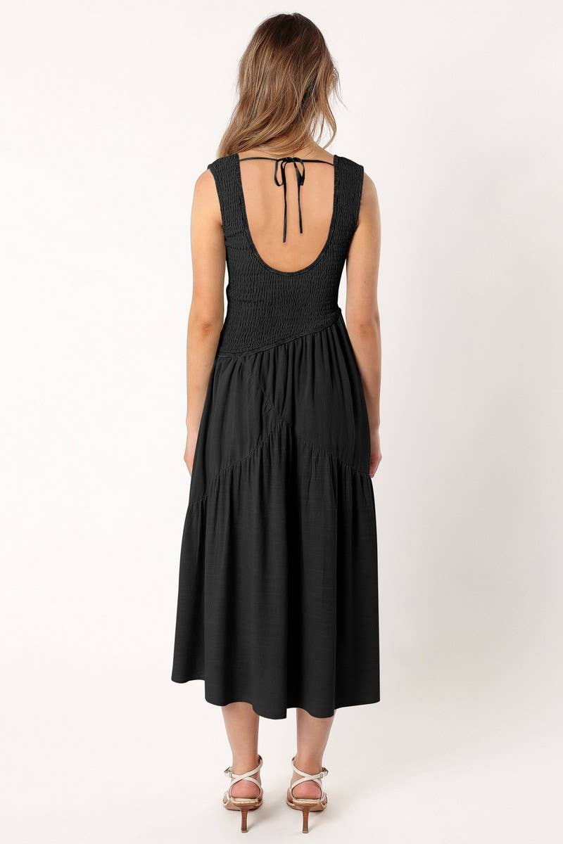 SEXY BACKLESS U-NECK SLEEVELESS DRESS_CWDMD1293