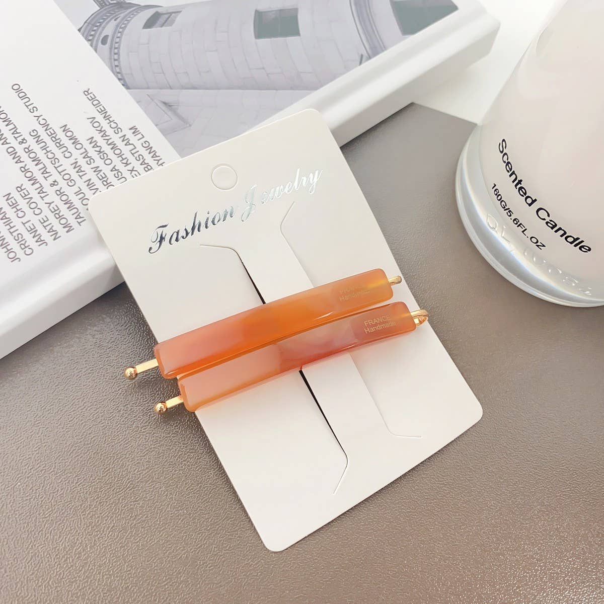 Acetate Side Bang Clip,French Minimalist Hair Pin_CWAHA2087