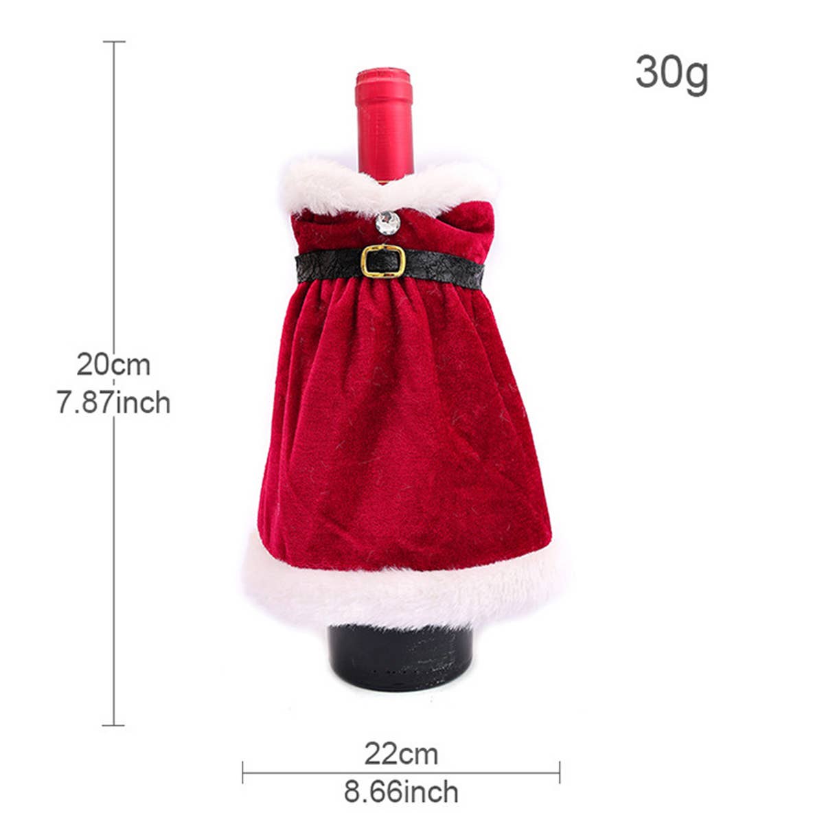 CWMM9393_CHRISTMAS DRESS CREATIVE WINE BOTTLE COVER
