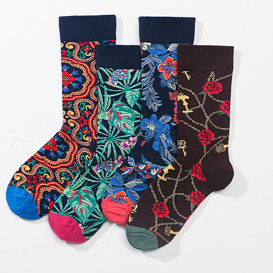 RETRO JACQUARD STREET SKATEBOARD SOCKS_CWMS0162
