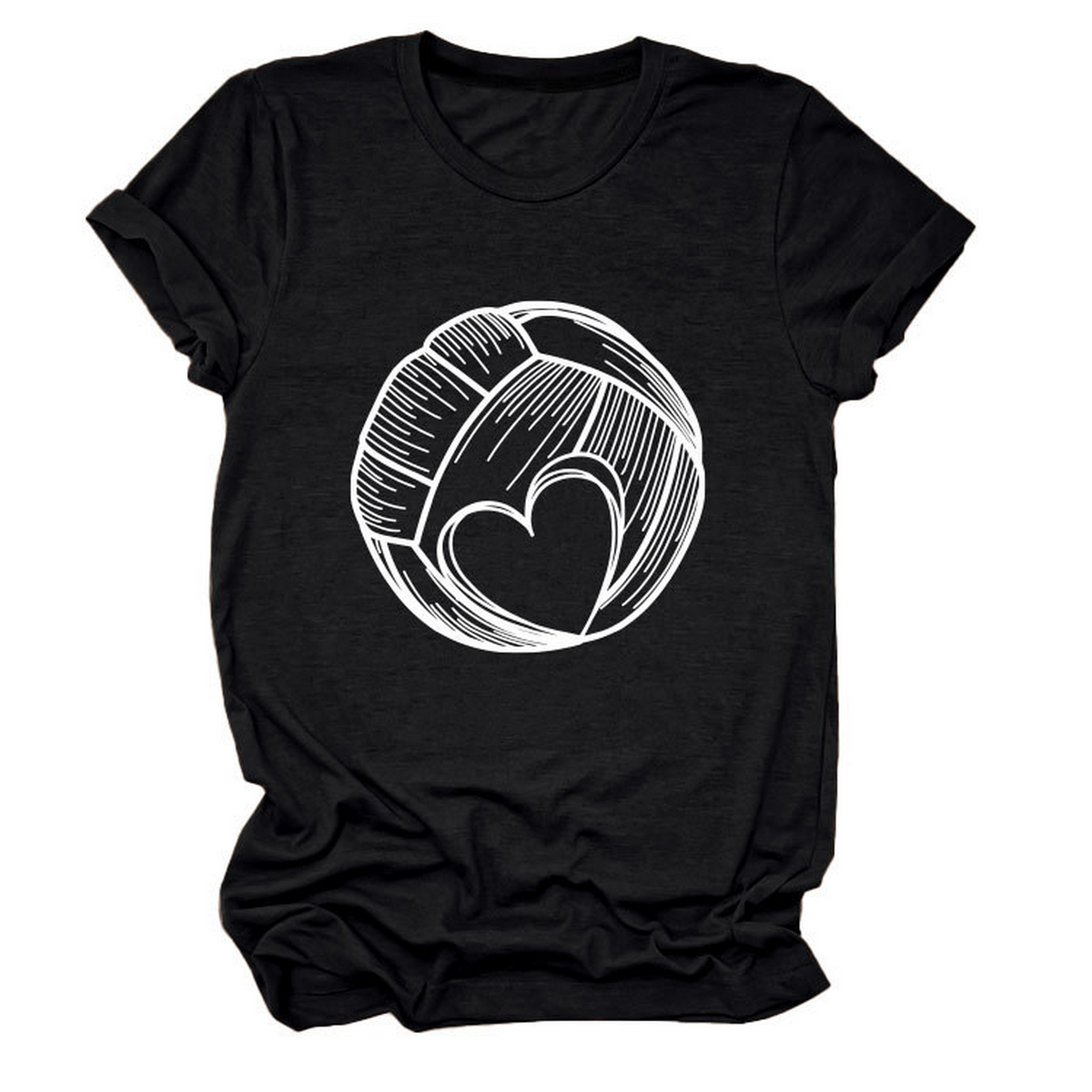 Love Football T-Shirt ? Casual Plus Size Top
