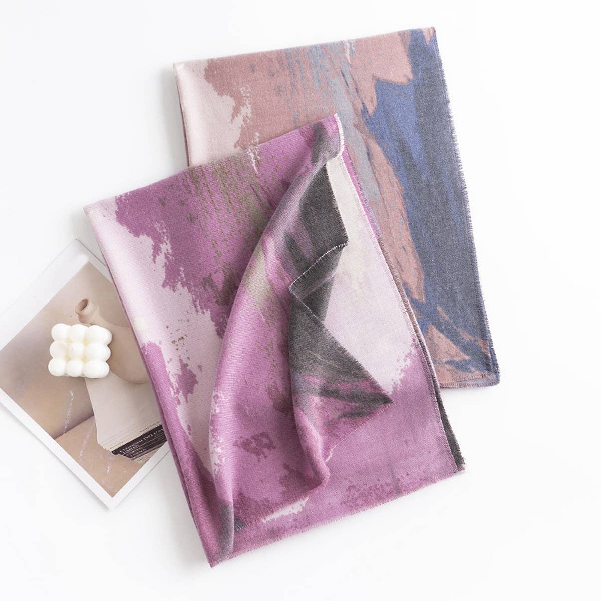 Ethnic Wave Pattern Scarf ??Soft Winter Wrap_CWASC0469