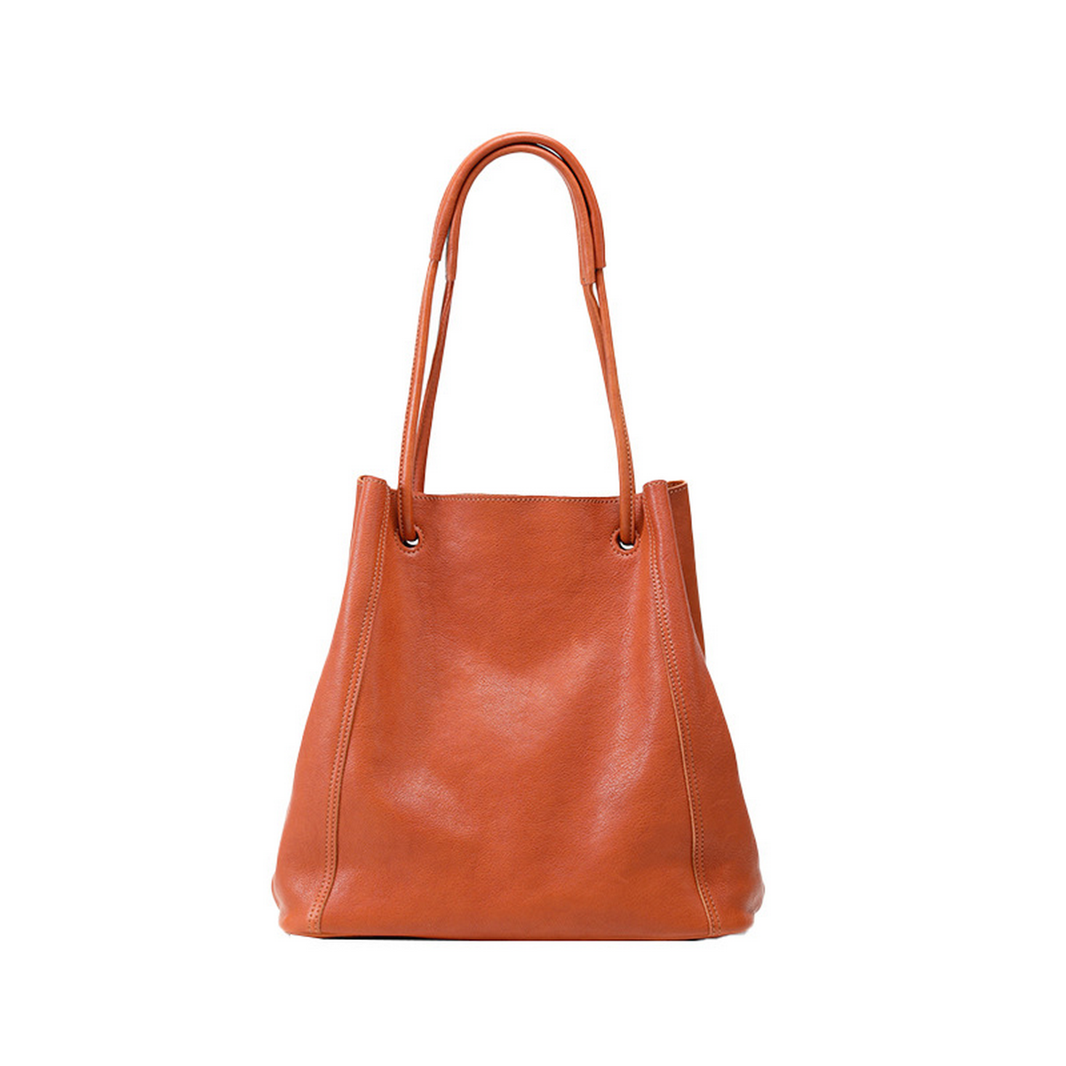 Leather Bucket Tote ??Vintage Style Handbag_CWAB5323