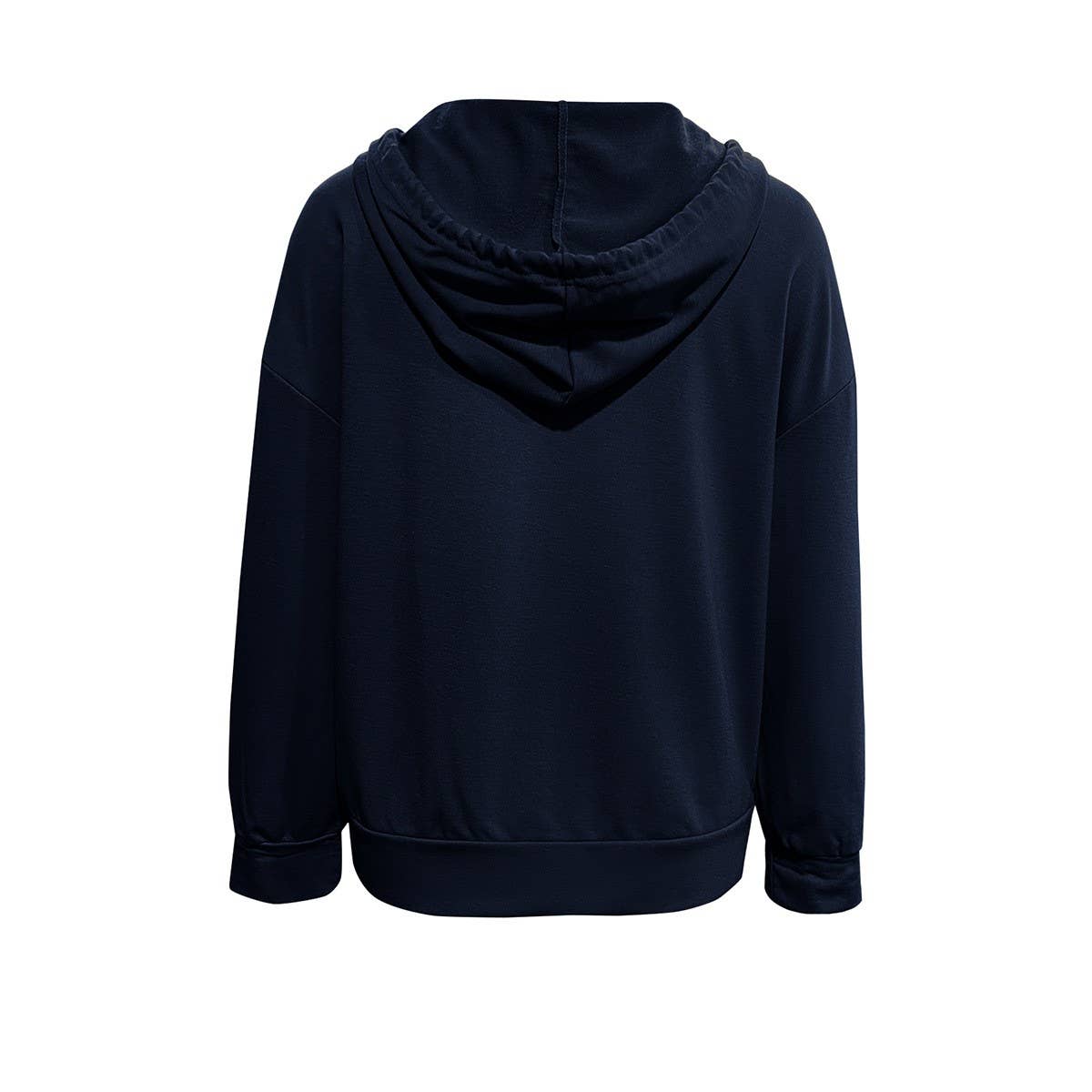 Fashion hooded patchwork color casual hoodie