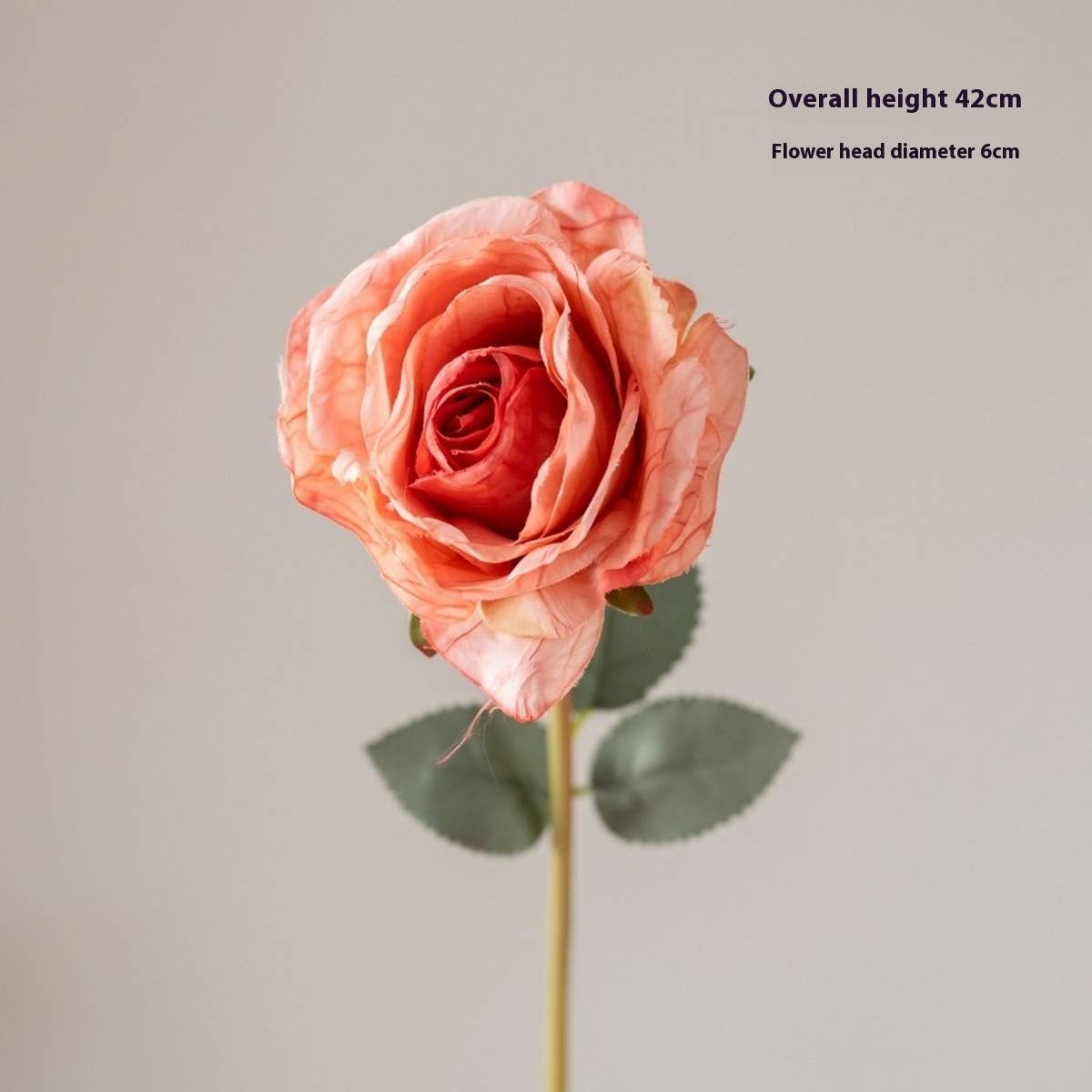 Premium Burnt Edge Rose Artificial Flower Bouquet_CWMM6469