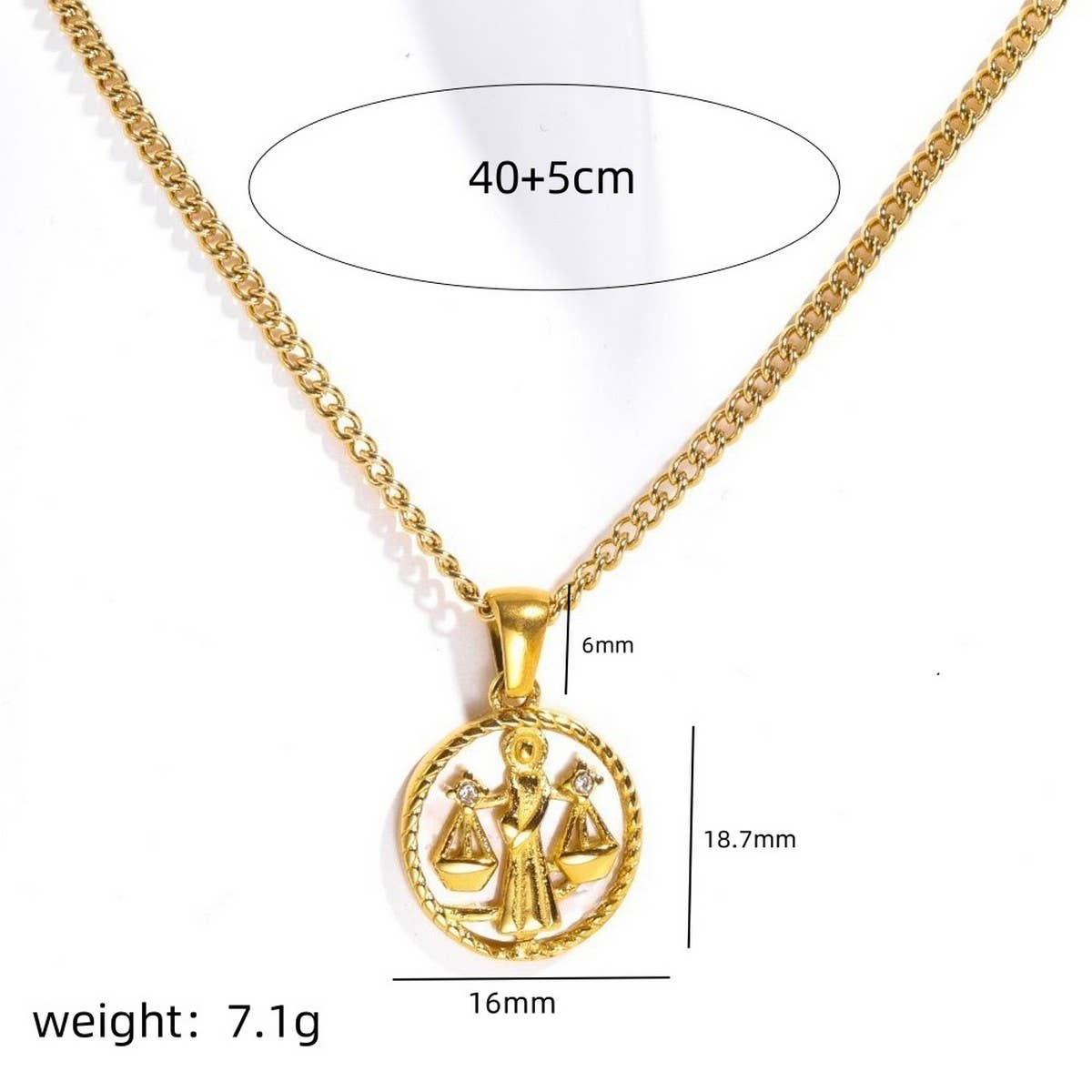 12 Constellations Shell Coin Necklace_CWMM3750