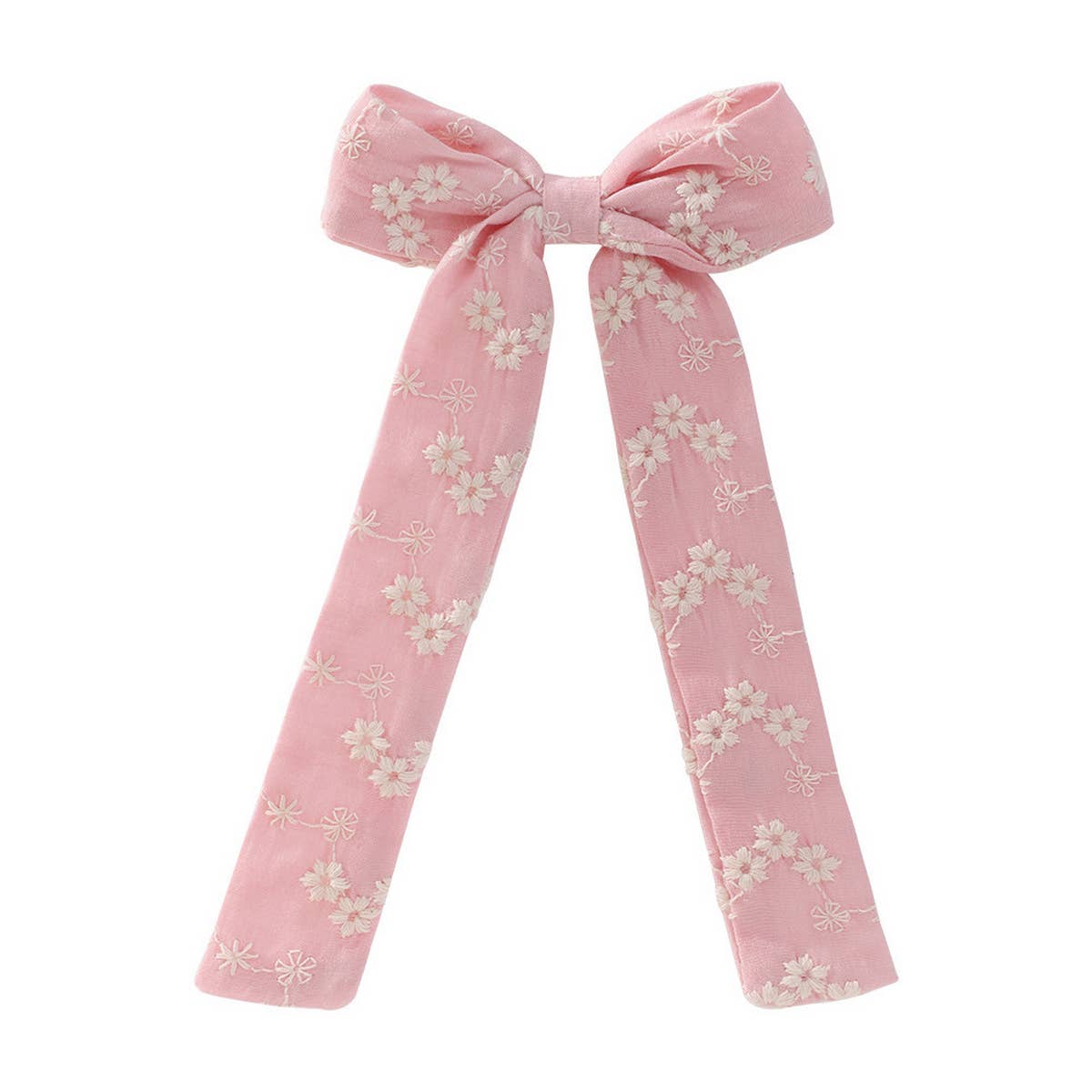 CHILDREN'S RIBBON BOW EMBROIDERED HAIRPIN