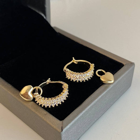 VALENTINE'S DAY ZIRCON HEART EARRINGS FOR WOMEN