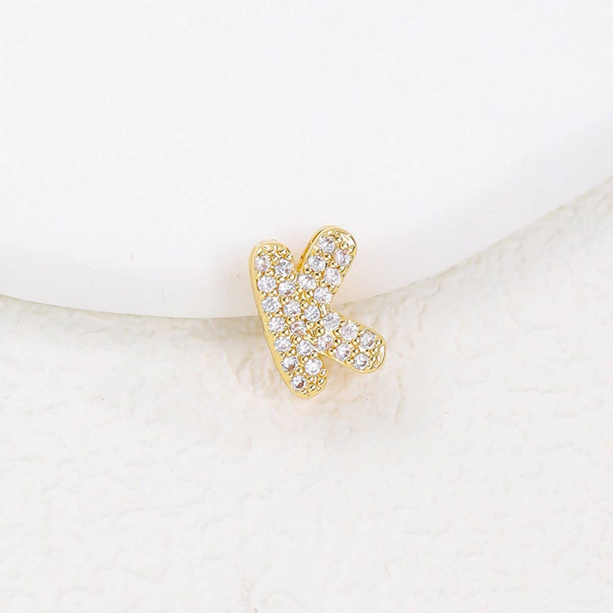 Tiny Zirconia Pendant 26 Letters Necklace