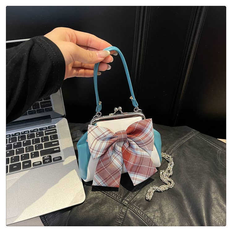 Bow tie stylish versatile clip-on crossbody bag