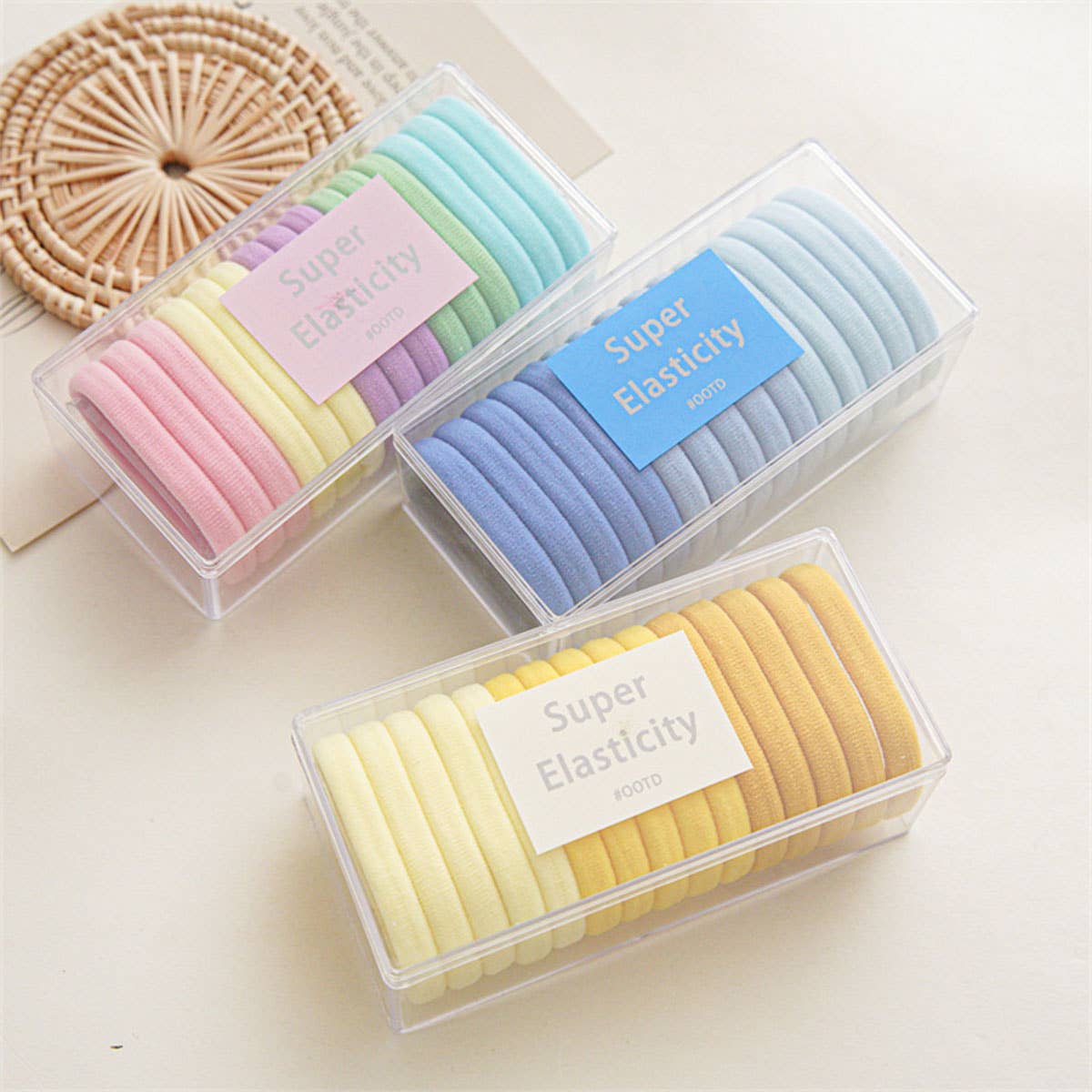 15PCS/BOX SUPER STRETCHY ELASTIC HAIR TIES_CWAHA0335