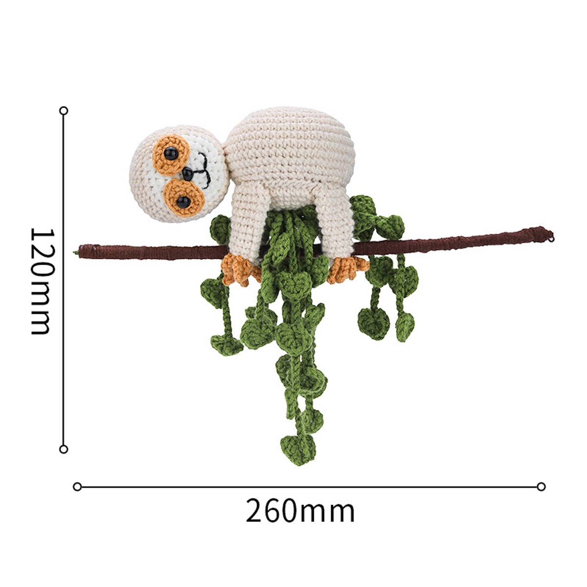 CUTE SLOTH CROCHET MATERIAL BAG