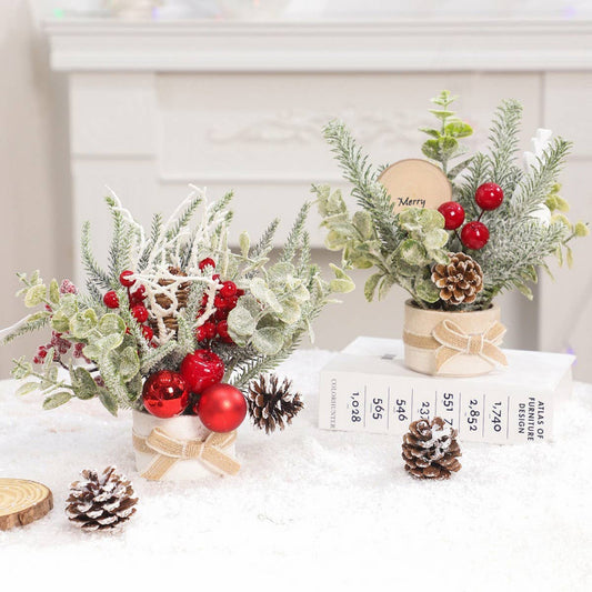 Mini Nordic Christmas Tree Decor Tabletop Gift_CWMM9889