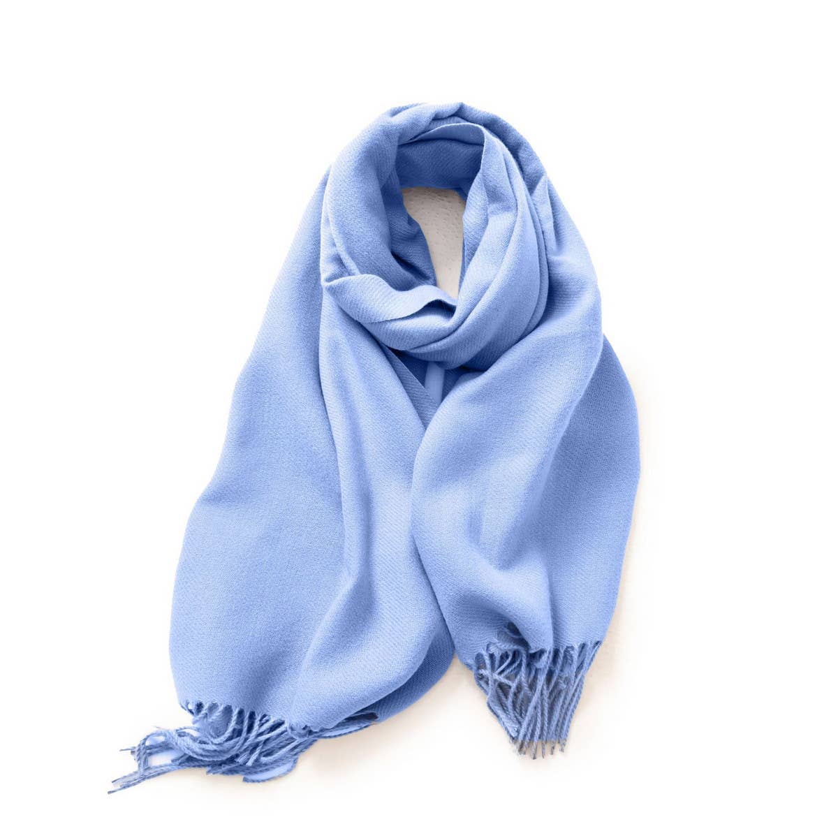 Fashion Scarf - Soft Faux Cashmere with Tassels_CWASC0174