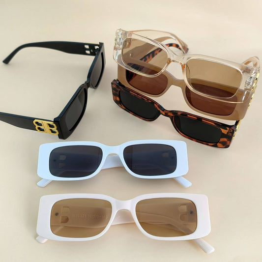 WIDE FRAME SQUARE SUNGLASSES