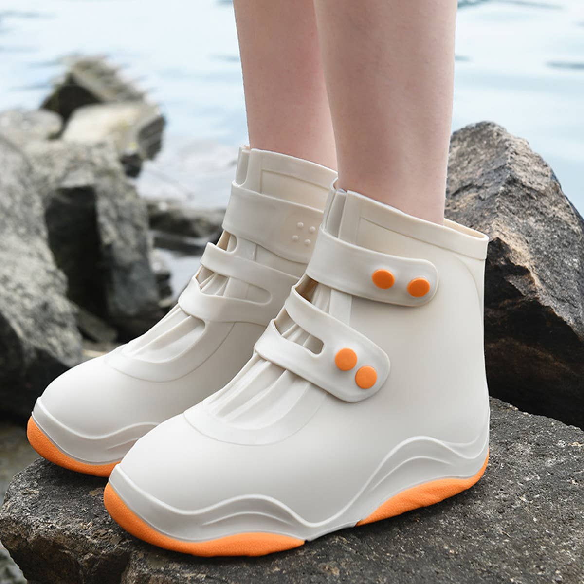 CWMM8439_THICKENED WEAR-RESISTANT WATERPROOF FOOT COVERS