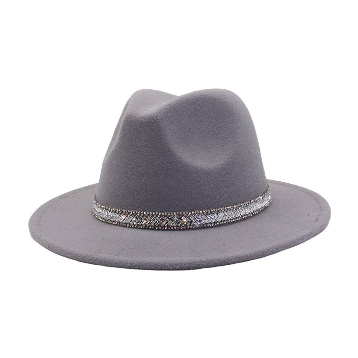 British Style Wool Fedora Hat Unisex Retro Hat_CWAH04391