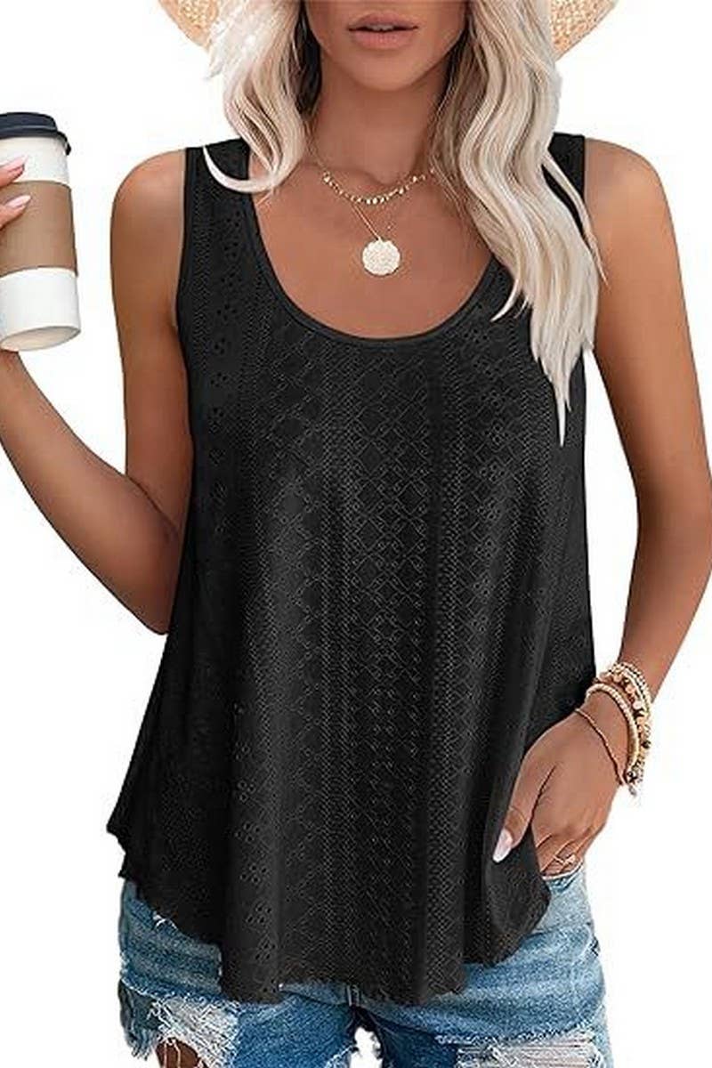 WOMEN ROUND NECK LOOSE SLEEVELESS TOP_CWTSTSL0062