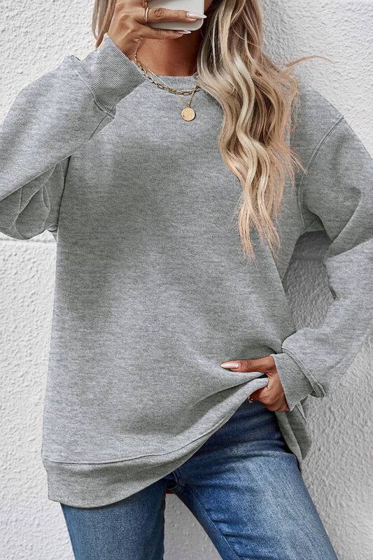 CWOHOL0968_AUTUMN CASUAL LONG-SLEEVED CREW-NECK HOODIE
