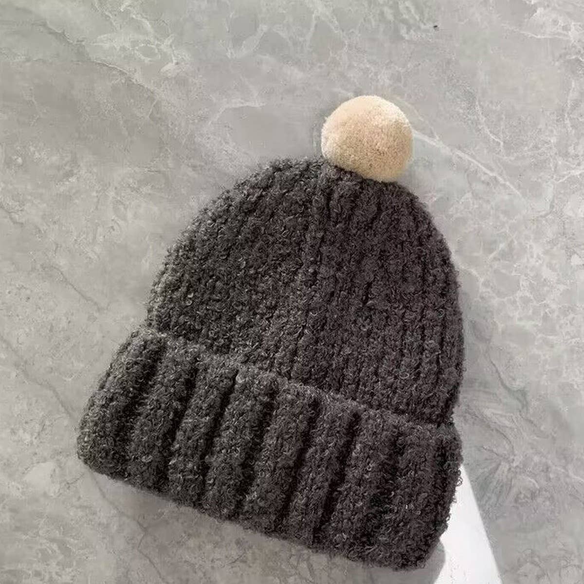 CHILDREN'S CUTE COLORFUL BALL SOFT KNITTED HAT_CWAH2930