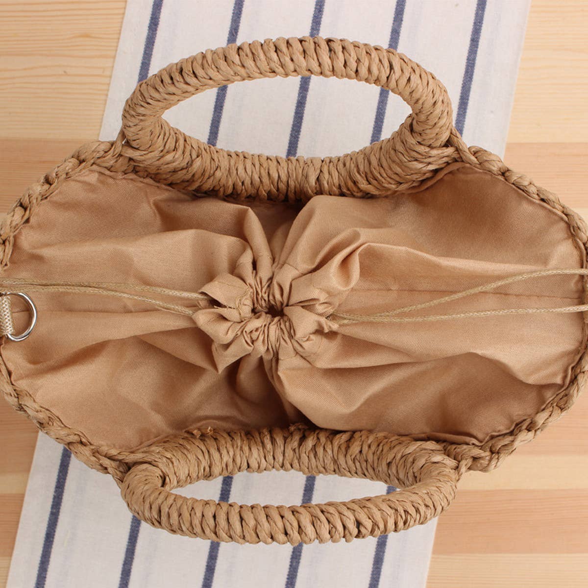 SEMI-CIRCLE HOLLOW STRAW BAG_CWAB2098