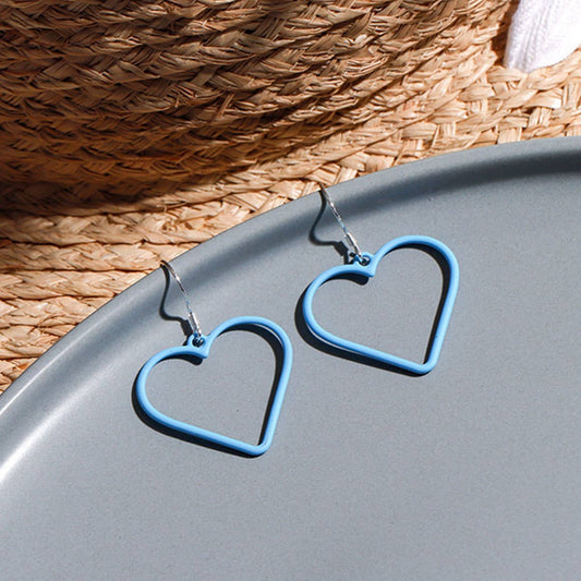 S925 Silver Needle Blue Series Flower earrings