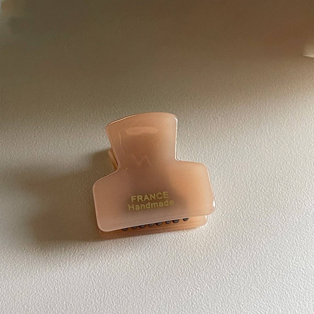 Minimalist Gold-Tone Mini Tortoise Hair Claw