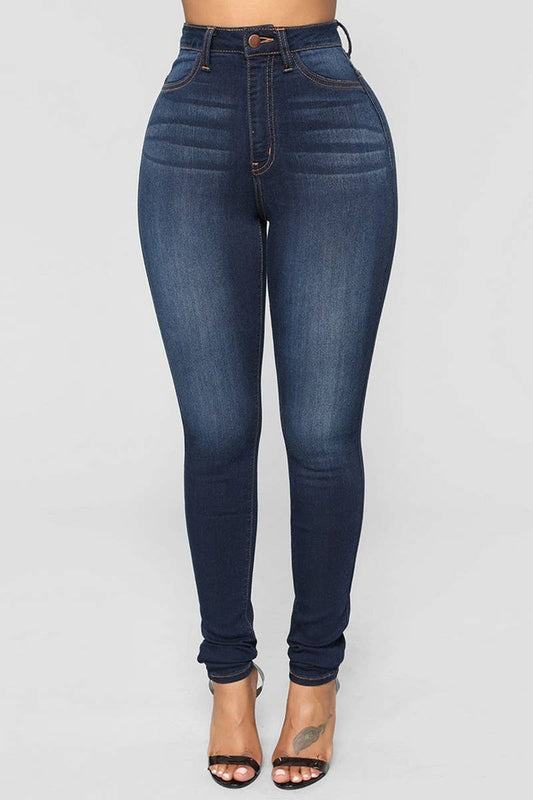 CWJP0600_HIGH WAIST STRETCH SLIM FIT BUTT LIFT JEGGINGS