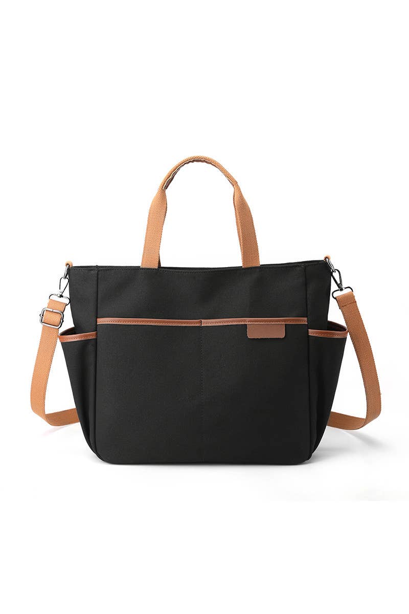 STORAGE POCKET LARGE CANVAS MESSENGER BAG_CUAB0099