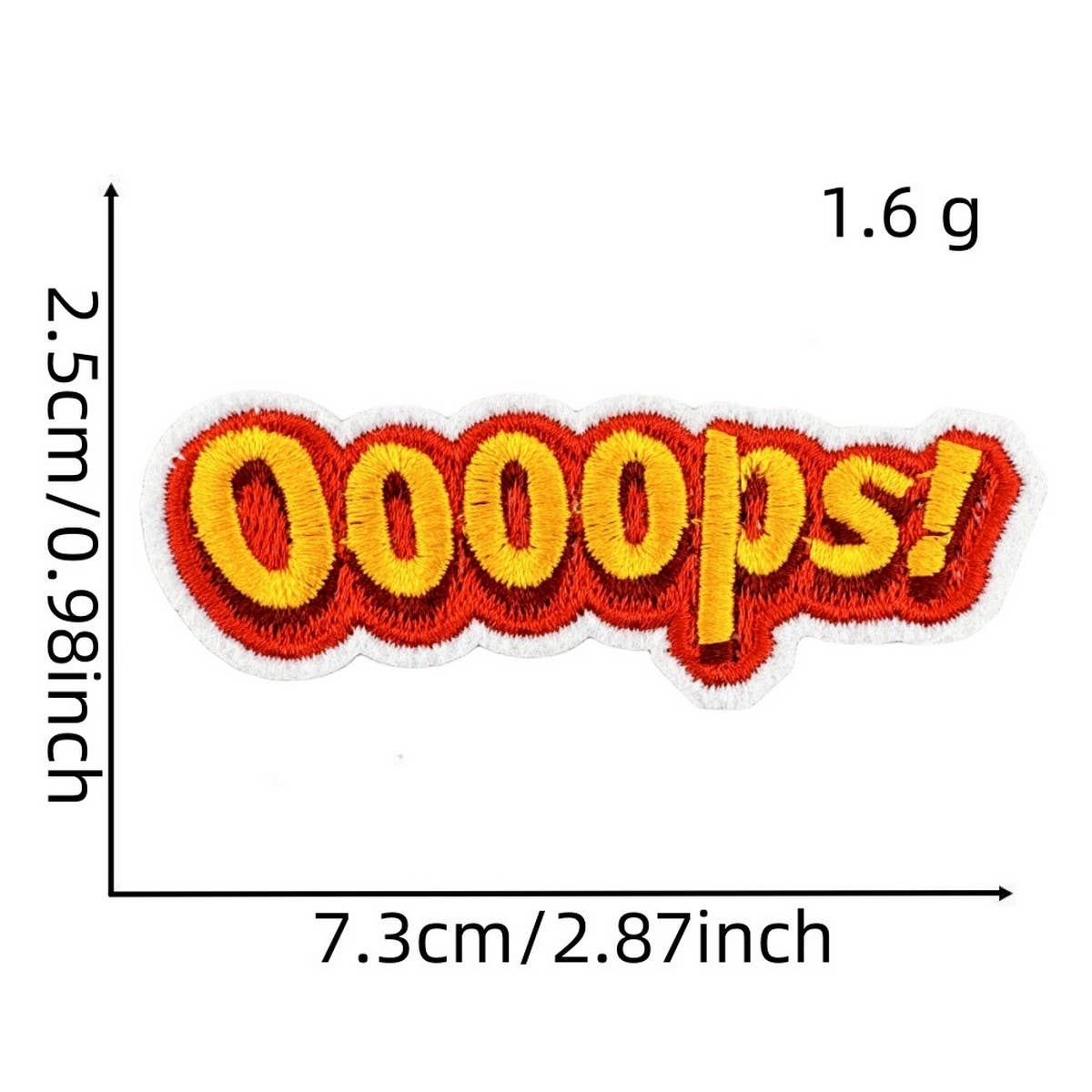 FUNNY TEXT PATCH EMBROIDERED CLOTH PATCH