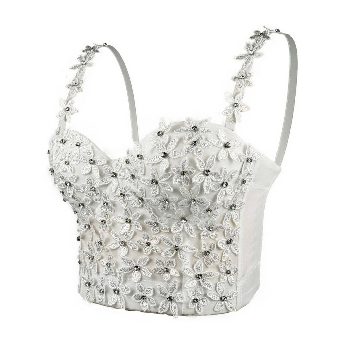 DIAMOND FLOWER HIGH-END PURE HERRINGBONE CORSET