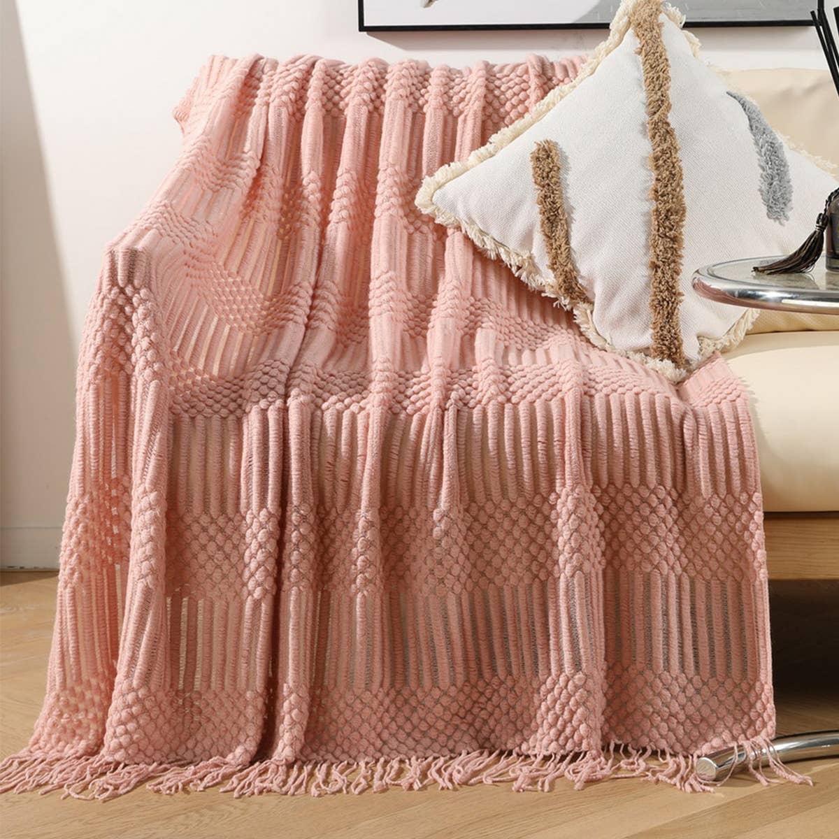 DOUDOU BLANKET FRINGED SHAWL BLANKET