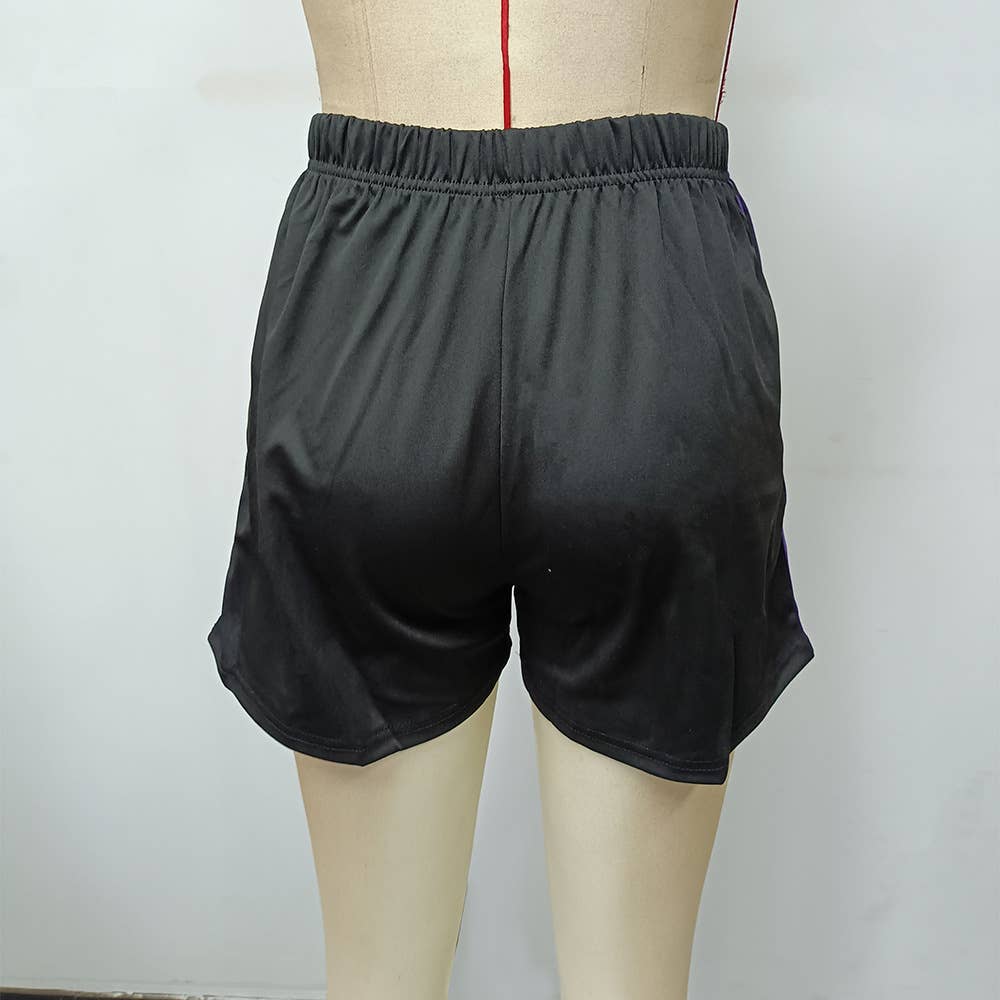 High Waist Solid Wide Leg Shorts for Women
