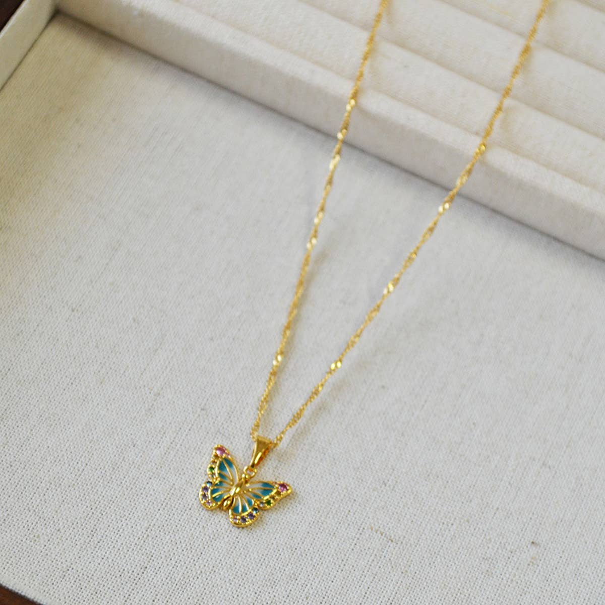 SWEET COLORFUL ZIRCON BEADED BRACELET NECKLACE