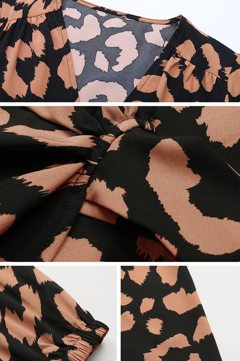 ONE-PIECE V-NECK DRESS