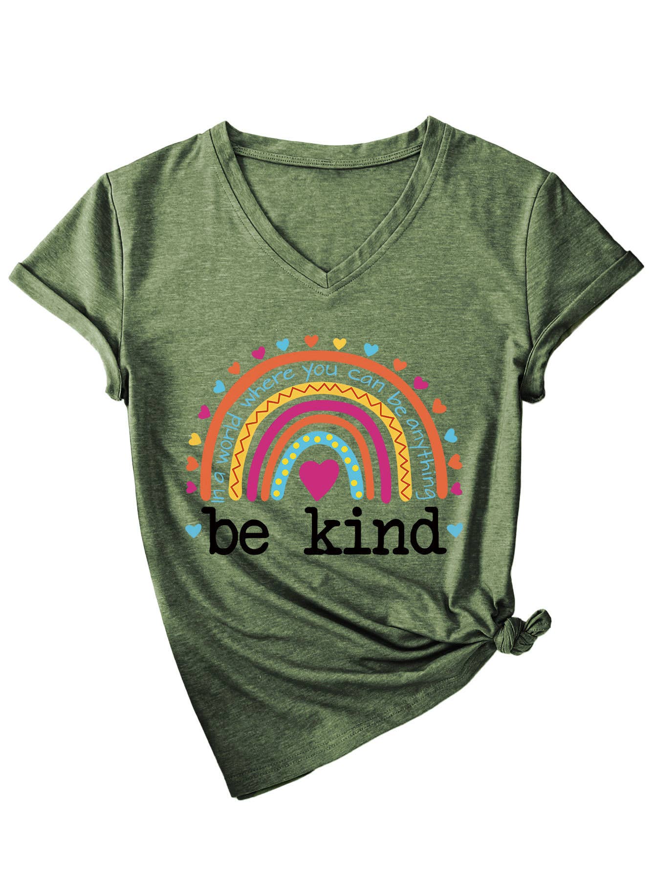 V-neck in a world where be short-sleeved T-shirt