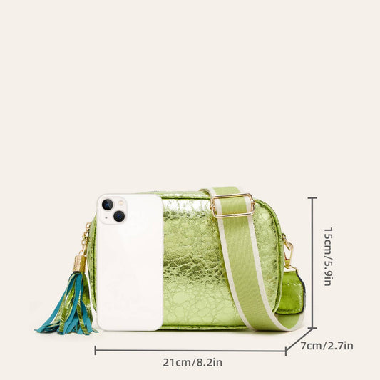 URBAN SIMPLE SEQUINED SMALL SQUARE SHOULDER BAG_CWAB2632