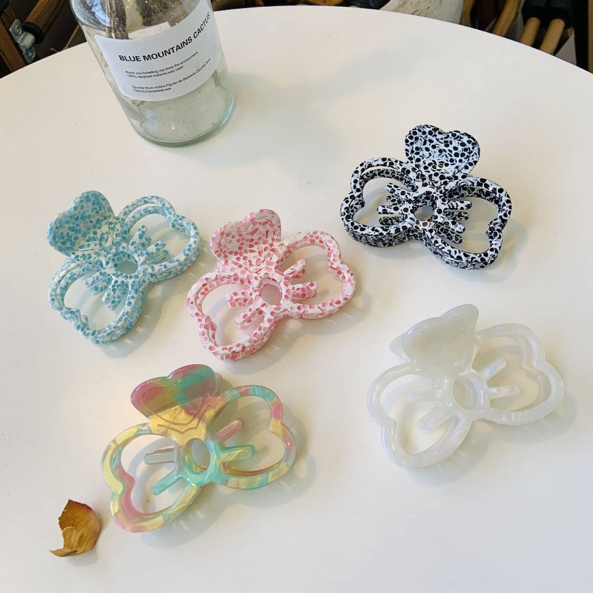 CWAHA1534_CAT FACE BOW HAIR CLAW CLIP