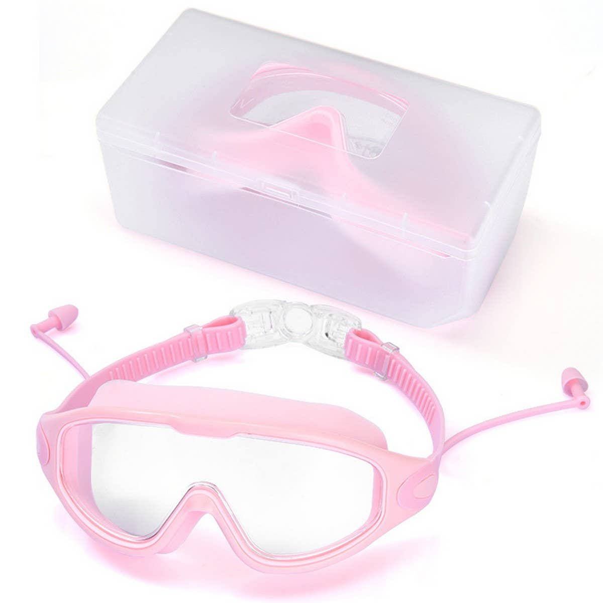 Large Frame Swim Goggles, HD Anti-Fog Mirror Lens