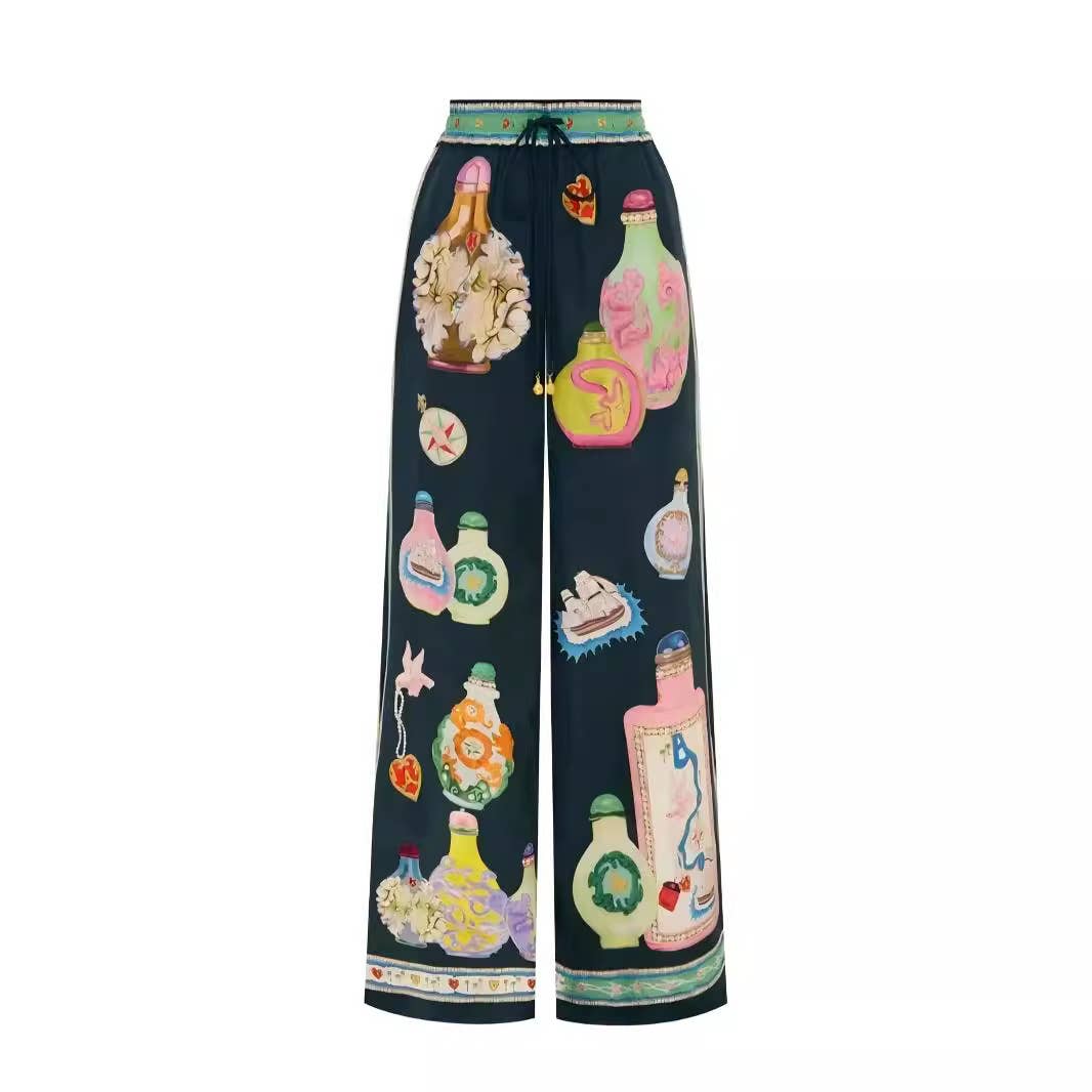 Personalized printed color matching casual suit